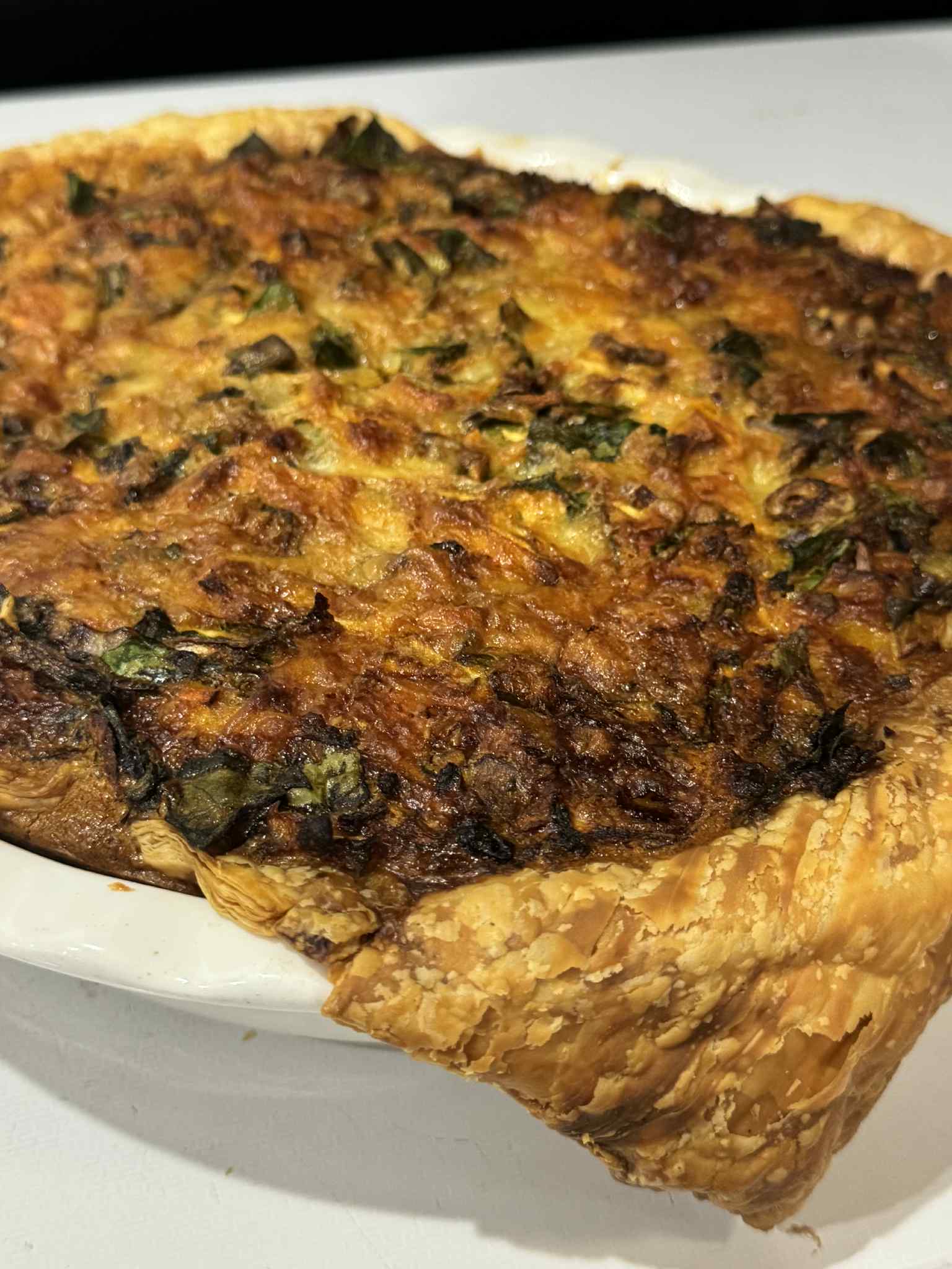 Homemade vegetable quiche from The Social Cafe in Emerald QLD 4720 – available for catering and takeaway.