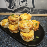 12 mini quiches assorted flavours from The Social Cafe in Emerald QLD 4720 – catering available with minimum orders.