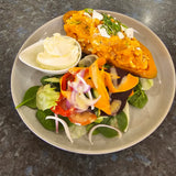 Stuffed Sweet Potato & Salad