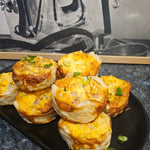 Mini quiche with fresh garden salad from The Social Cafe in Emerald QLD 4720 – perfect for catering and light lunches.