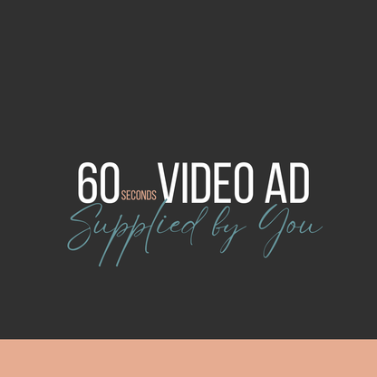 Cinema Screen Advertising | Video Ad (up to 60 seconds) Suplied By You | Feb / March 2025