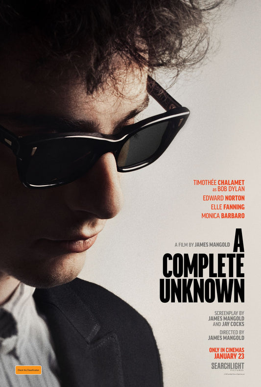 11:00am to 1:12pm | Wednesday 19/2 | Cinema 2 | A Complete Unknown (M) [2h20m]