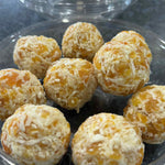 Homemade apricot balls from The Social Cafe in Emerald QLD 4720 – ideal for catering, parties, and morning teas.