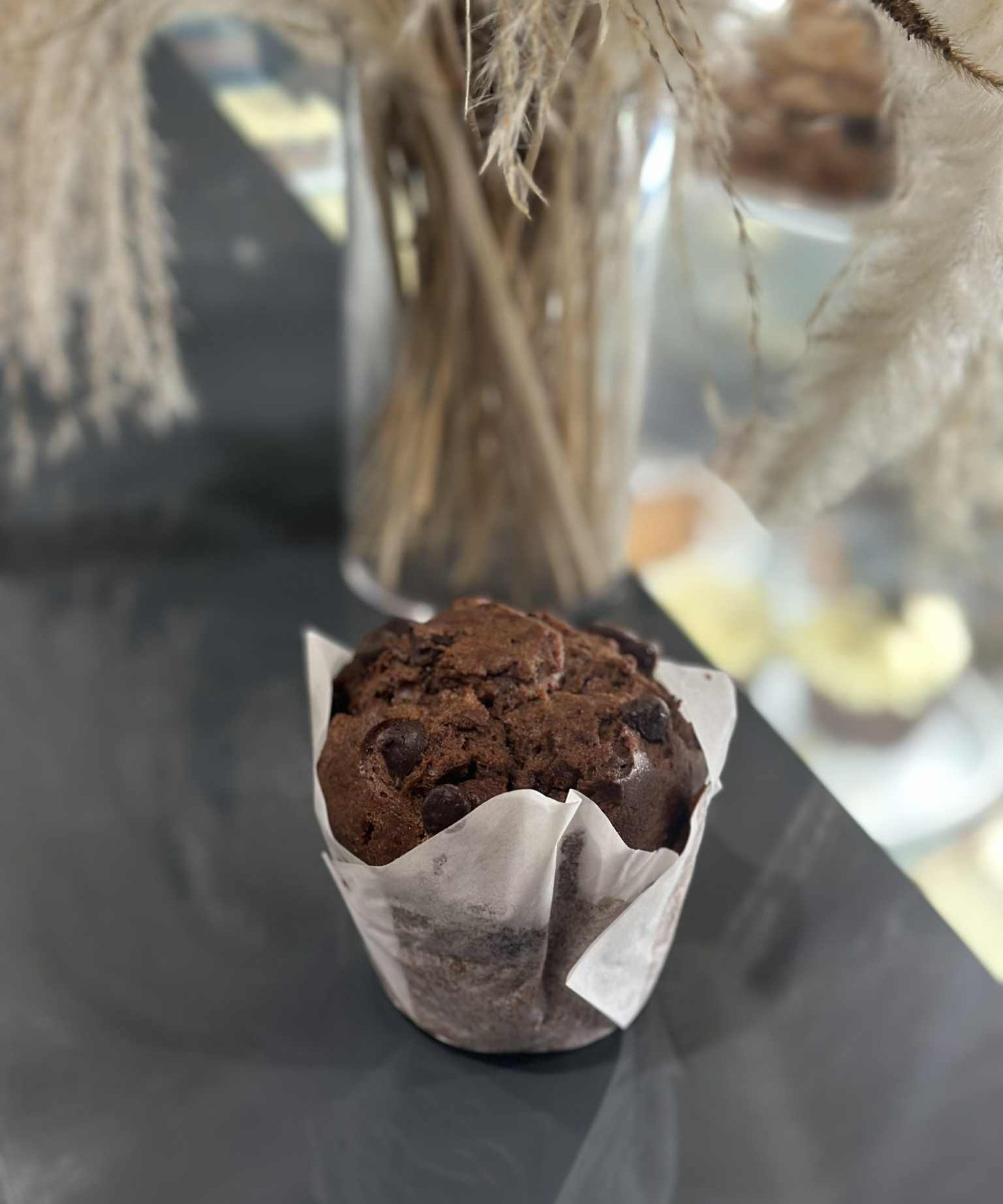 Freshly baked muffin from The Social Cafe in Emerald QLD 4720 – available for takeaway and dine-in.