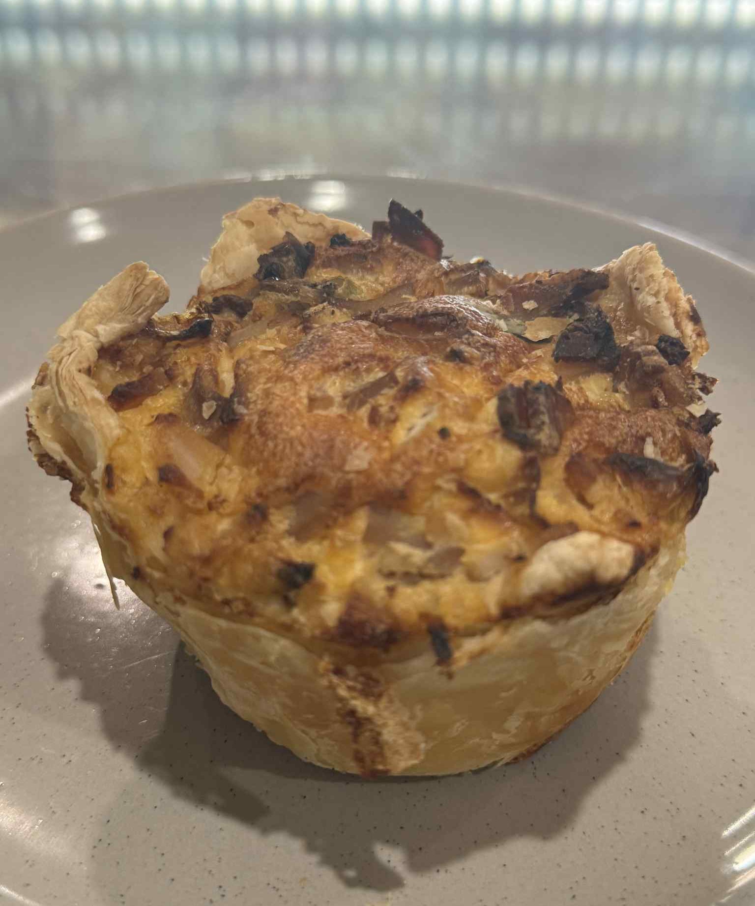 Homemade bacon and cheese mini quiches from The Social Cafe in Emerald QLD 4720 – perfect for catering and parties.