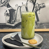 Iced matcha latte from The Social Cafe in Emerald QLD 4720 – refreshing takeaway or dine-in drink.