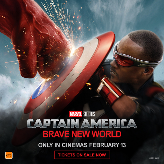 3:40pm to 5:38pm | Wednesday 12/3 | Cinema 2 | Captain America: Brave New World (M) [1h58m]