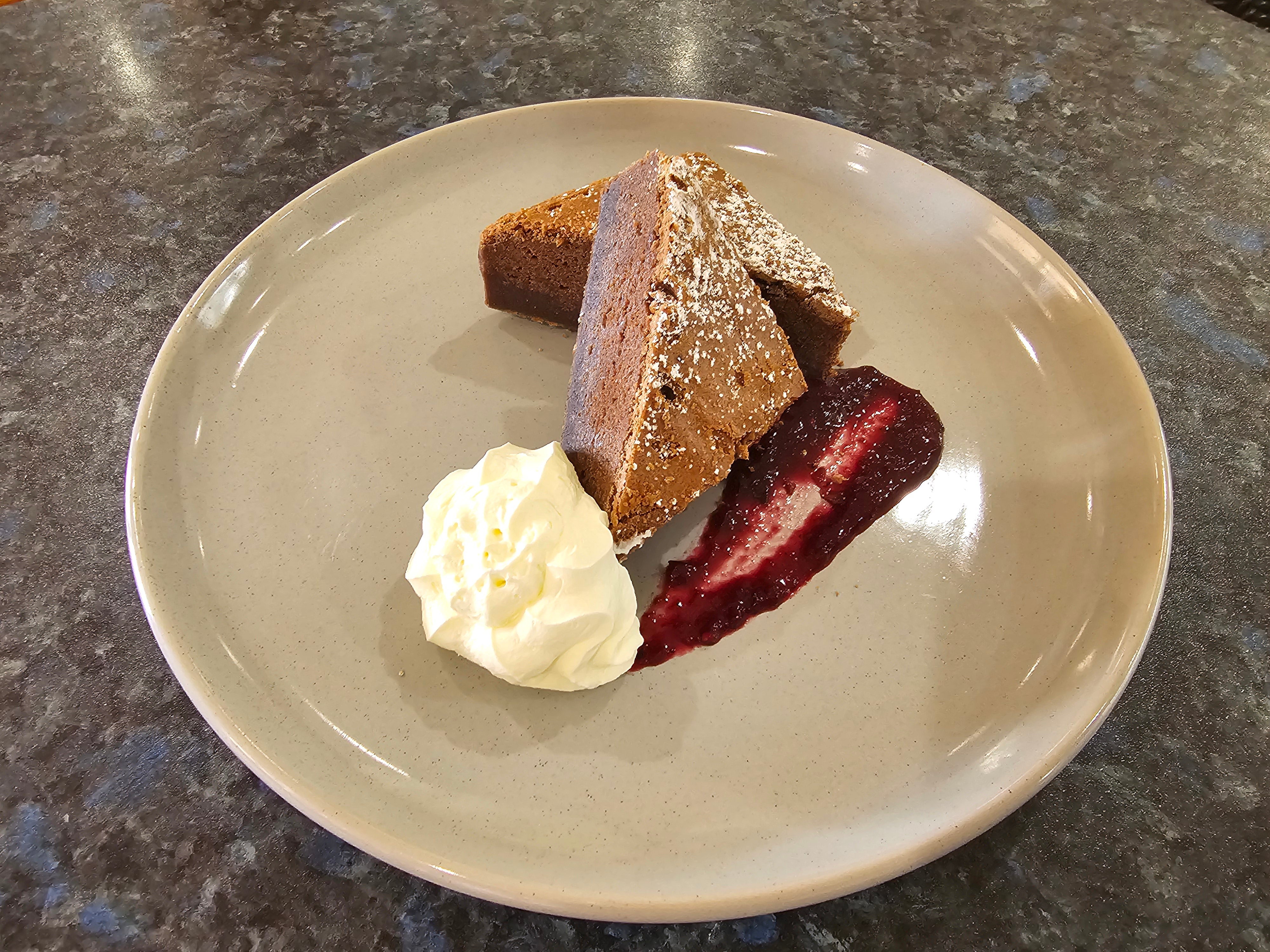 Slice of cake from The Social Cafe in Emerald QLD 4720 – available for takeaway and dine-in.