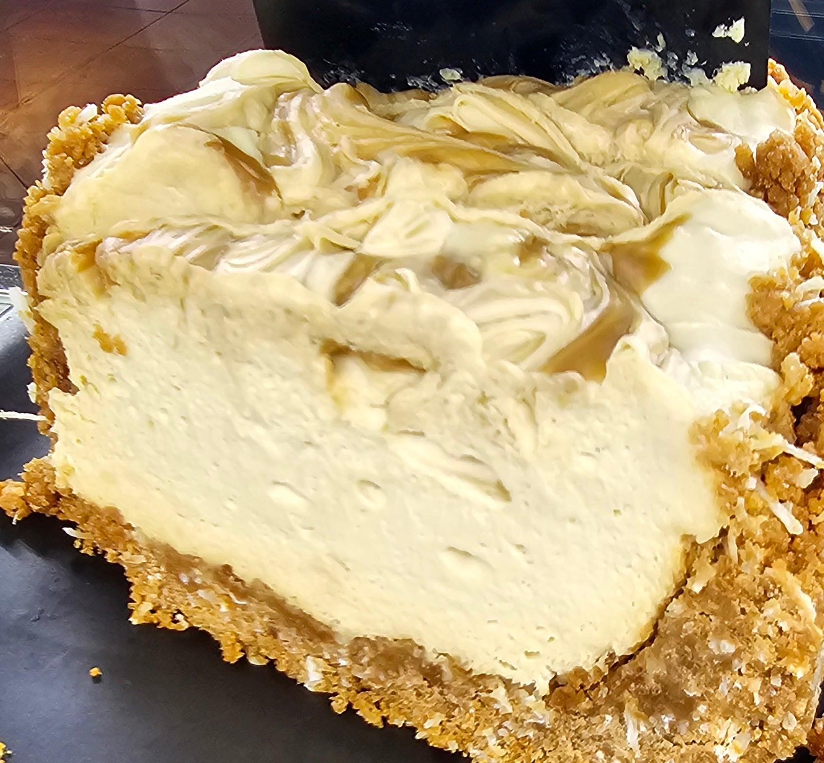 Slice of cheesecake from The Social Cafe in Emerald QLD 4720 – available for takeaway and dine-in.
